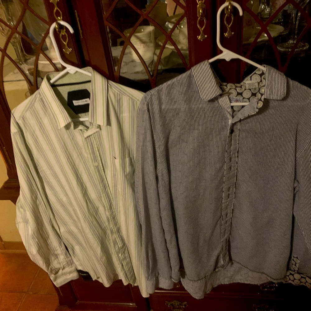 2 John Lennon xl button down shirts